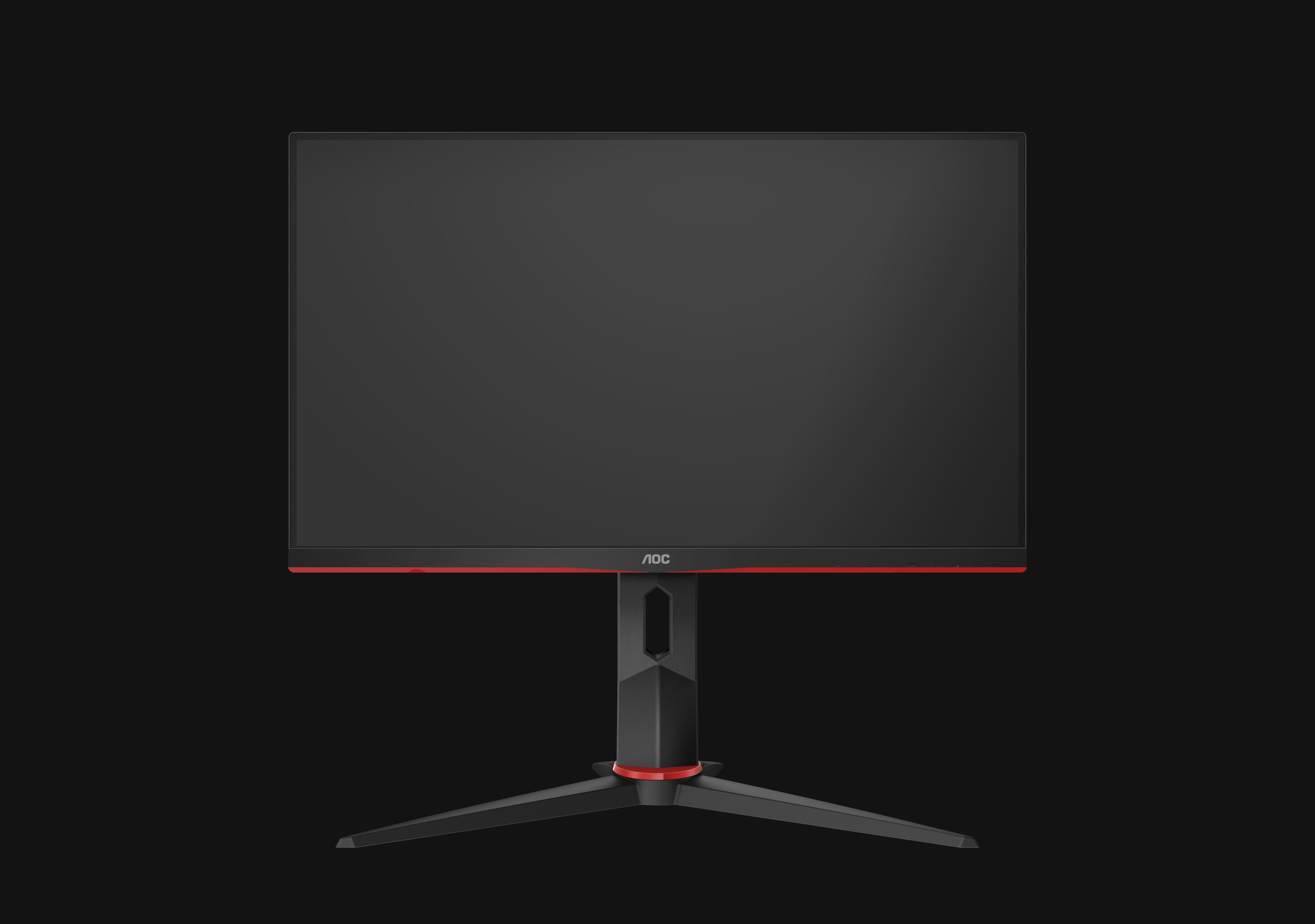 AOC Gaming Monitor 24G2U/BK, 23.8 Zoll, schwarz 23,8 Zoll Gaming Monitor, Full-HD, 1 ms Reaktionszeit, 250 cd/m², 144 Hz, Schwarz