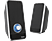 HAMA Sonic LS-206 - Lautsprecher (Schwarz/Silber)