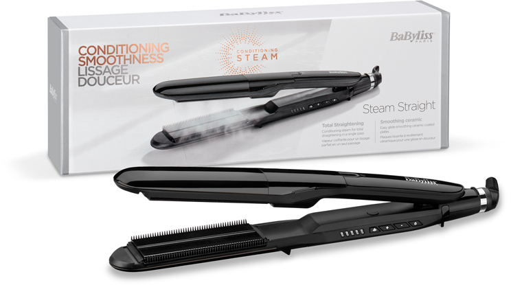 BABYLISS Stijltang -  Krultang Steam Straight (ST492E)