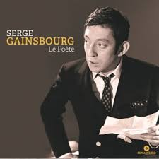 Couverture de l'album de Serge Gainsbourg. Homme en costume-cravate tenant des papiers, avec une photo en noir et blanc.