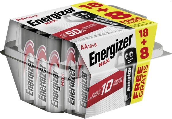 ENERGIZER MAX AA 18+8 Bonus Pack - Batterie (Silber)