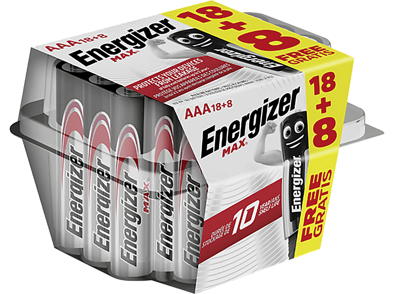 ENERGIZER MAX AAA 18+8 Bonus Pack - Batterie (Silber)