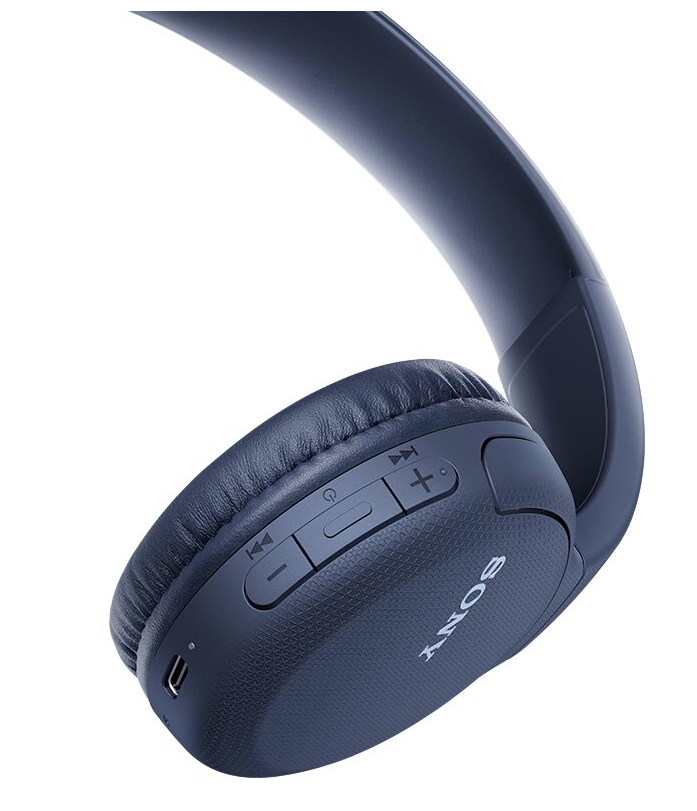 SONY WH-CH510 - Bluetooth-Kopfhörer (On-ear, Blau)