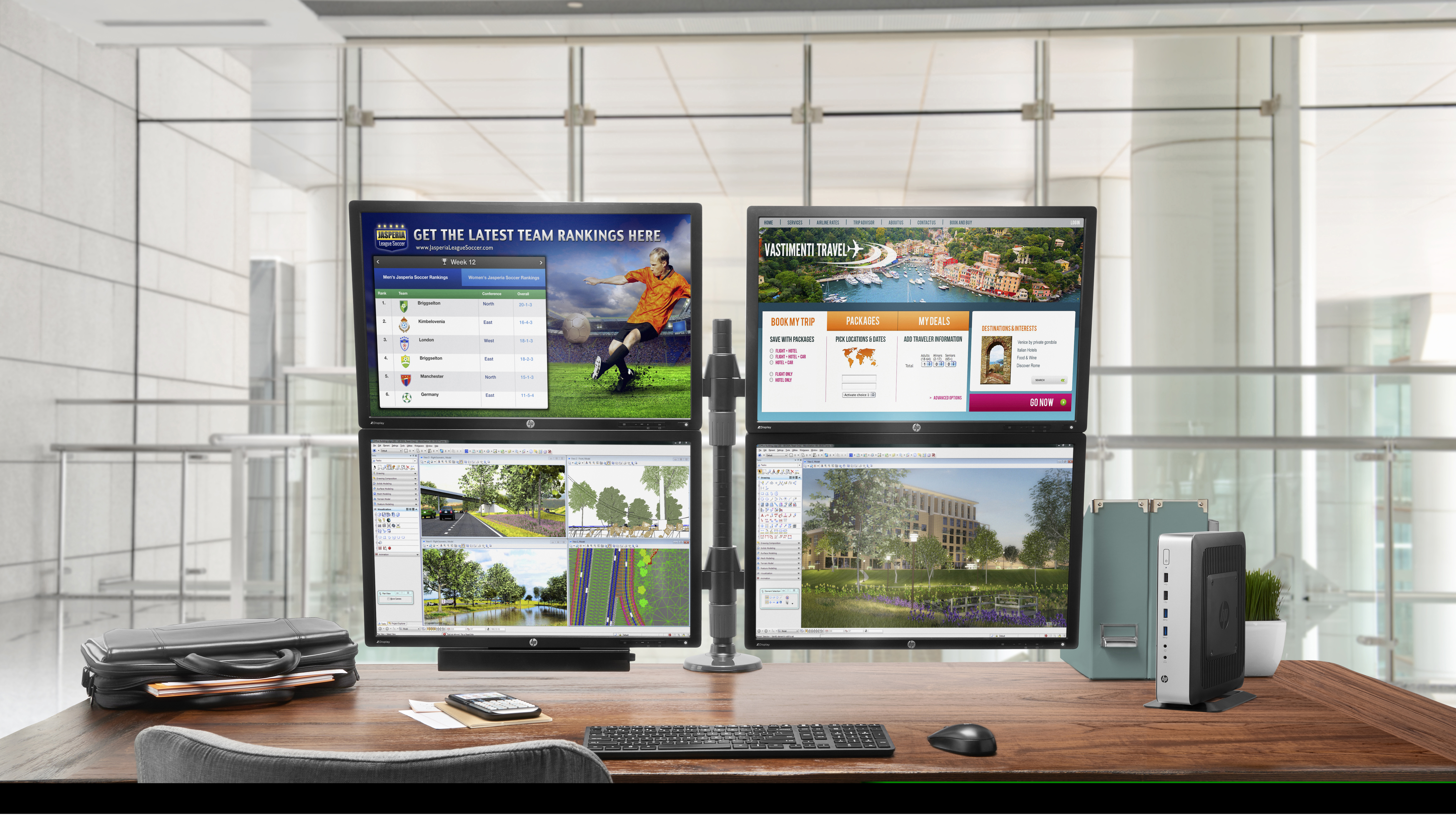 HP - B2B t730 Thin Client - AMD RX-427BB - 8 GB - 32 GB