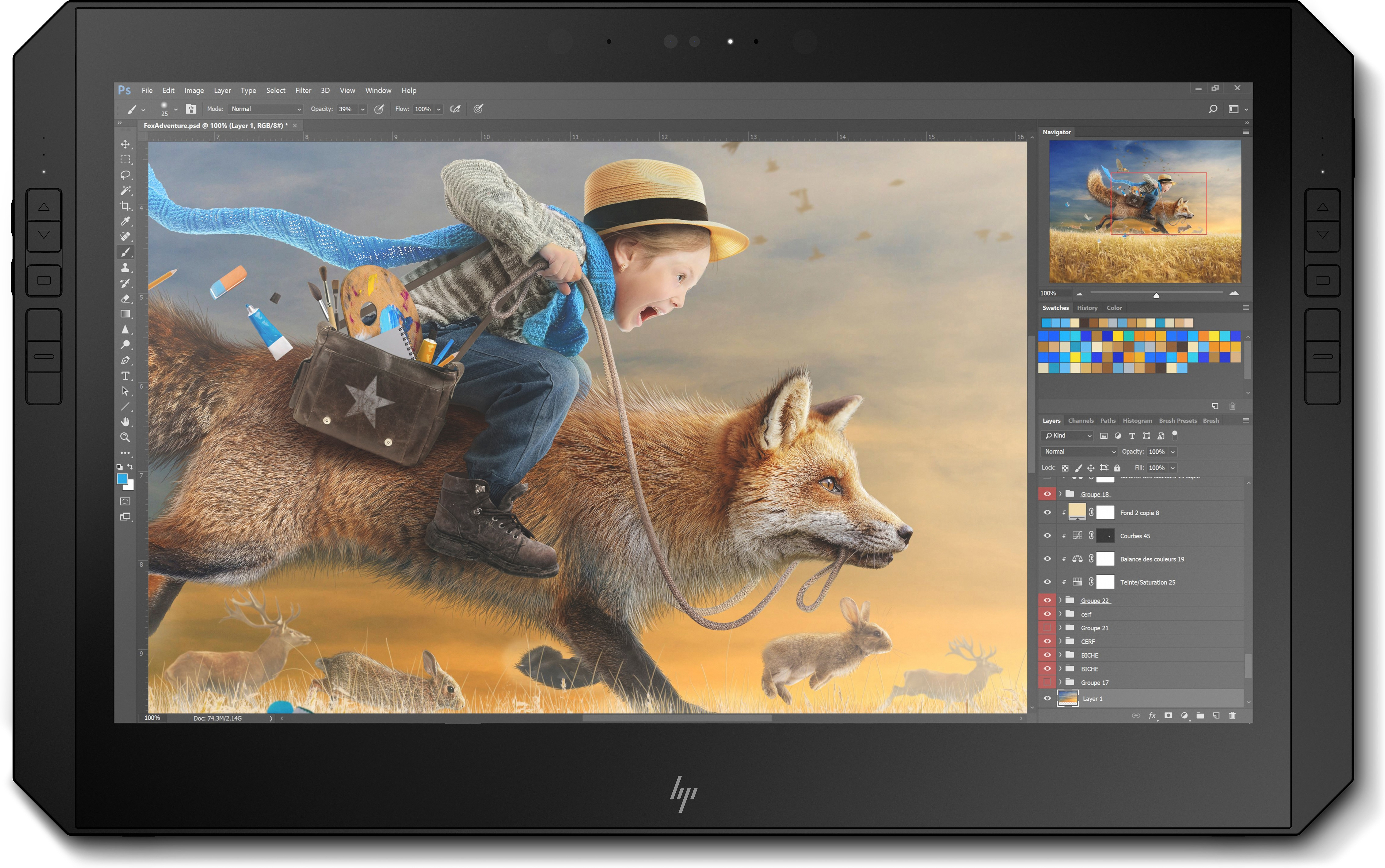 HP - B2B ZBook x2 G4 - 14 Zoll - Intel® Core™ i7 i7-8550U - 32 GB - 1 TB