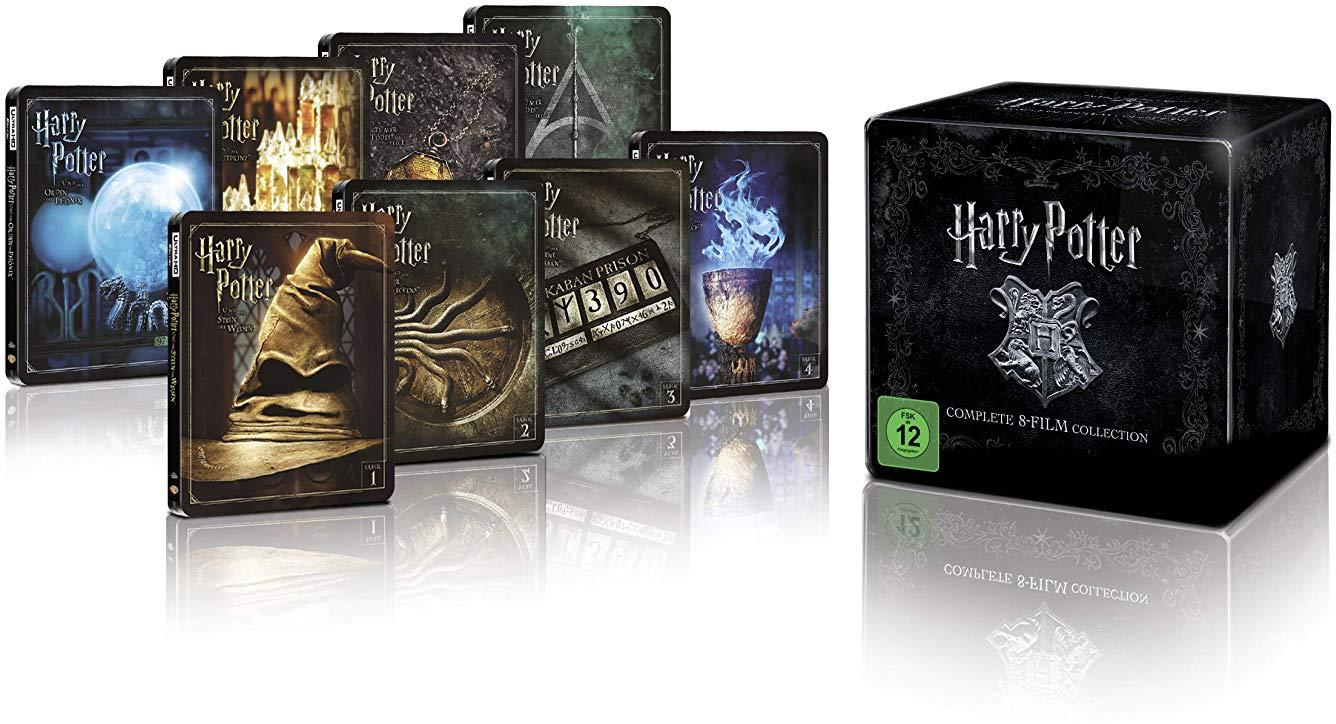 Harry Potter 4K Steelbook Complete Collection (16-Discs) 4K Ultra HD Blu-ray + Blu-ray