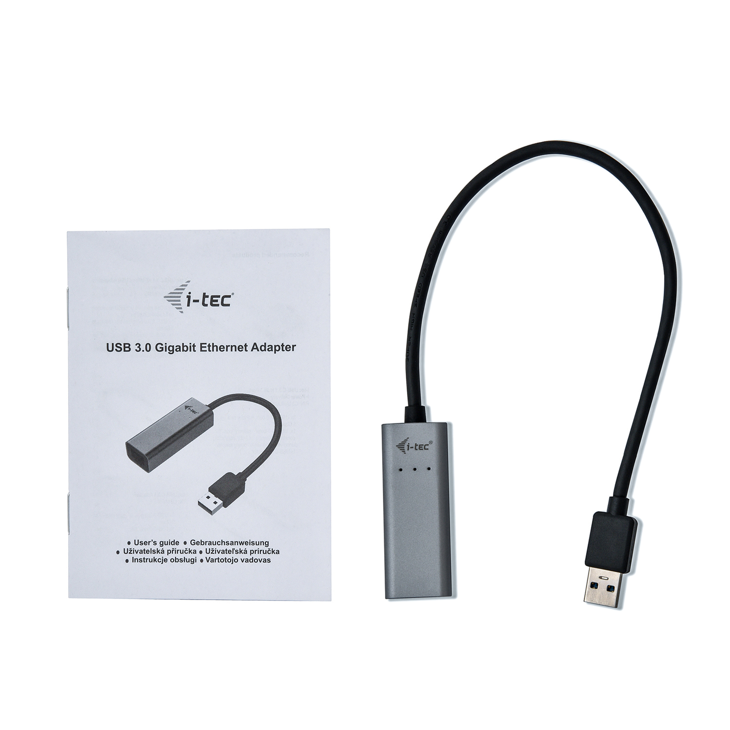 I-TEC U3METALGLAN USB auf Ethernet Adapter, Grau