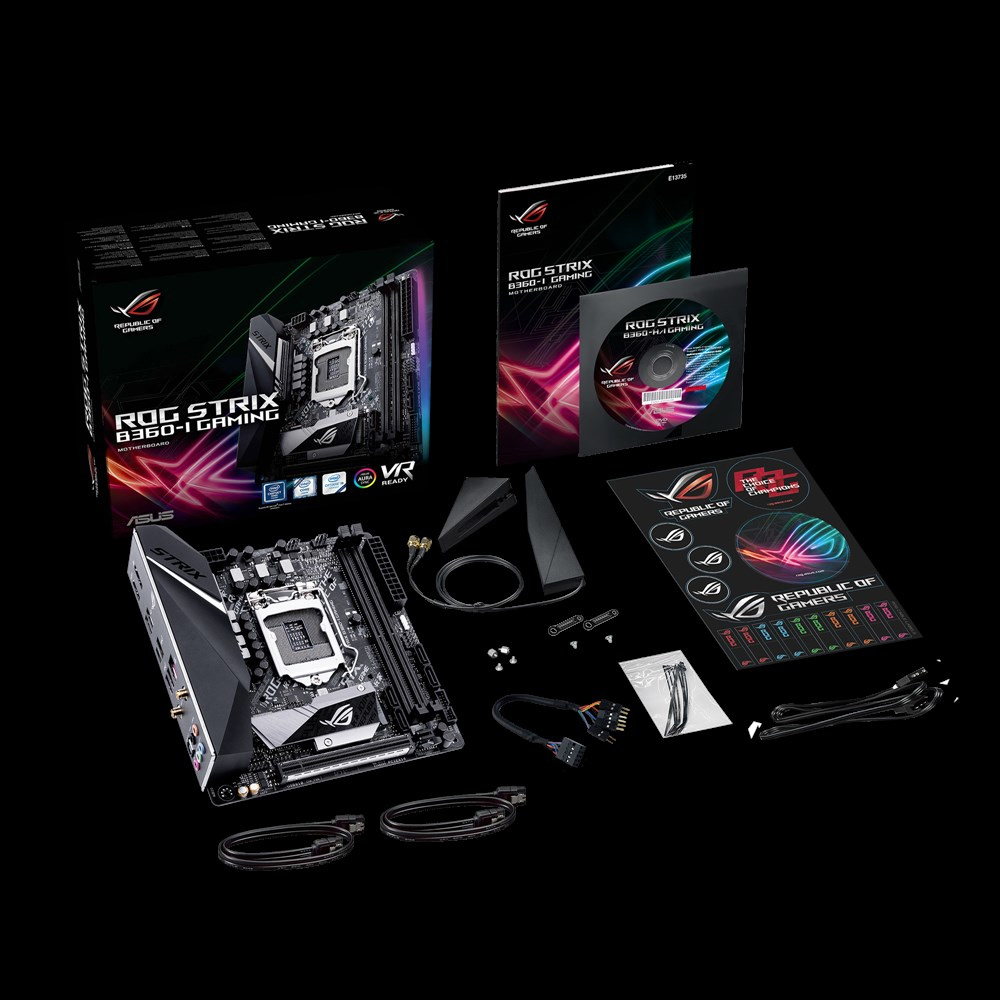 ASUS ROG Strix B360-I Gaming Mainboard schwarz