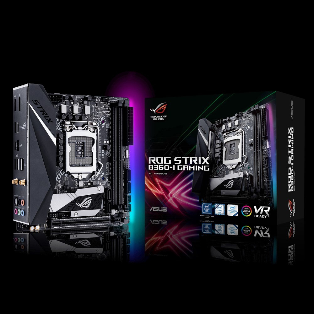 ASUS ROG Strix B360-I Gaming Mainboard schwarz