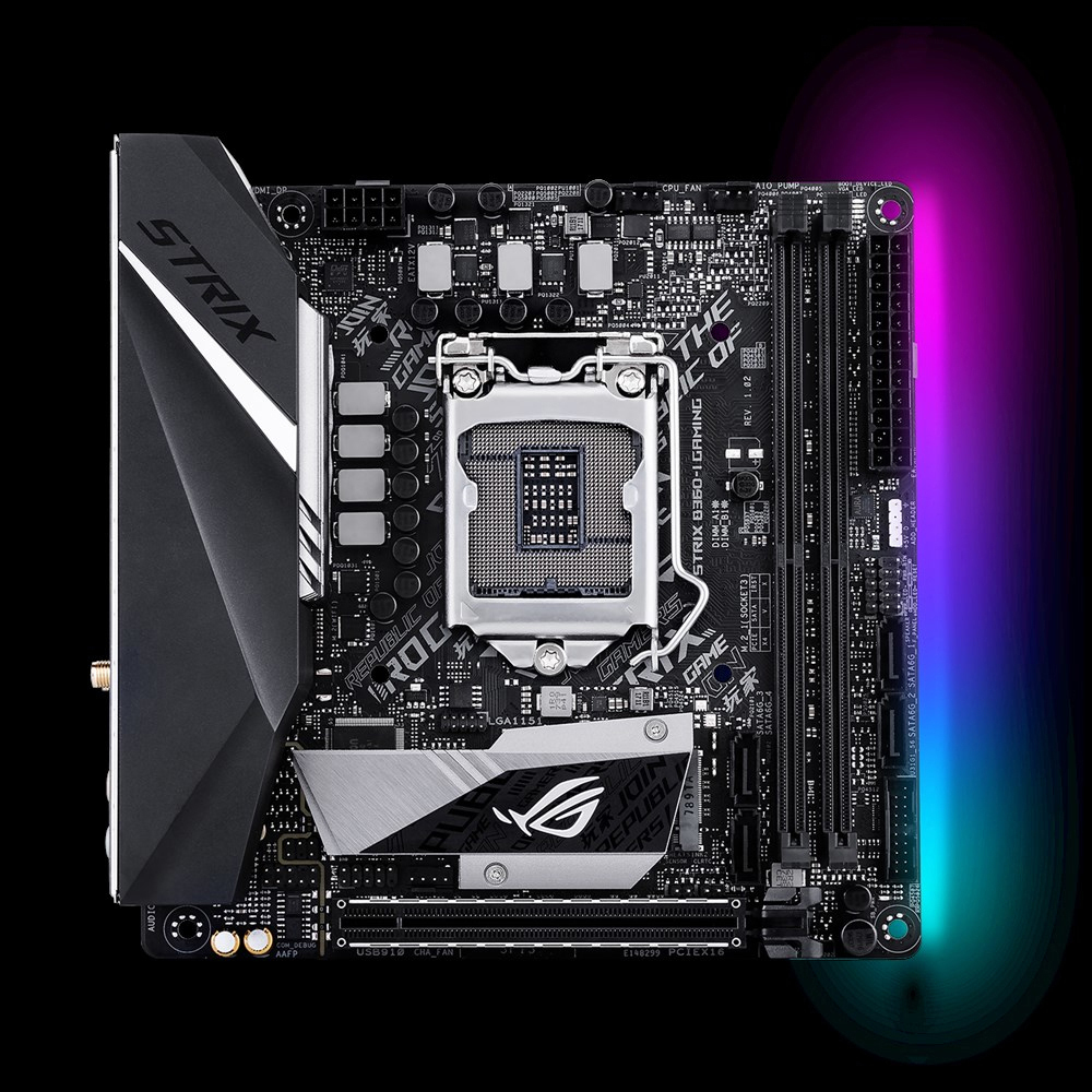 ASUS ROG Strix B360-I Gaming Mainboard schwarz