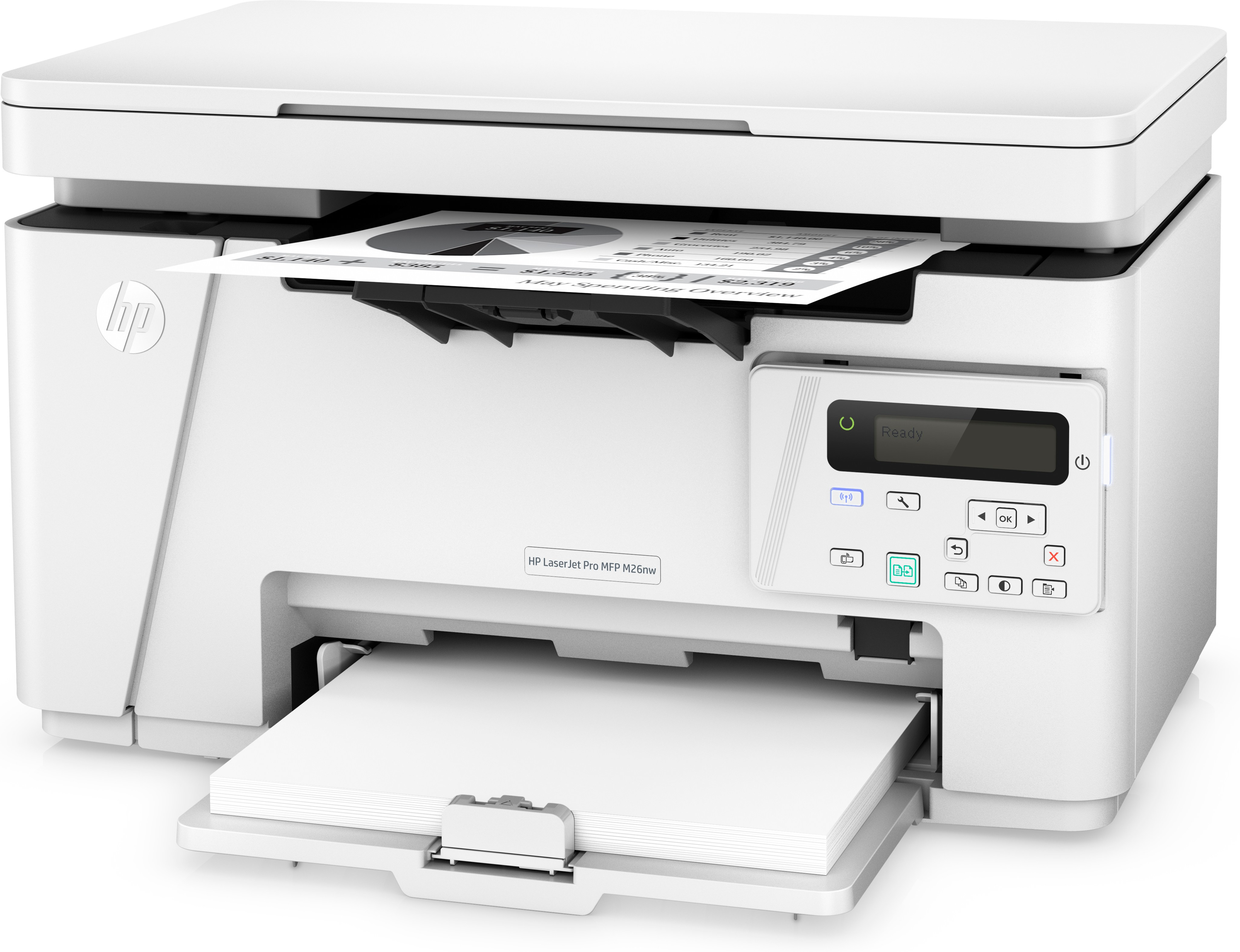 Impresora Multifunción láser - HP LaserJet Pro MFP M26nw, 18 ppm, WiFi, Monocromo