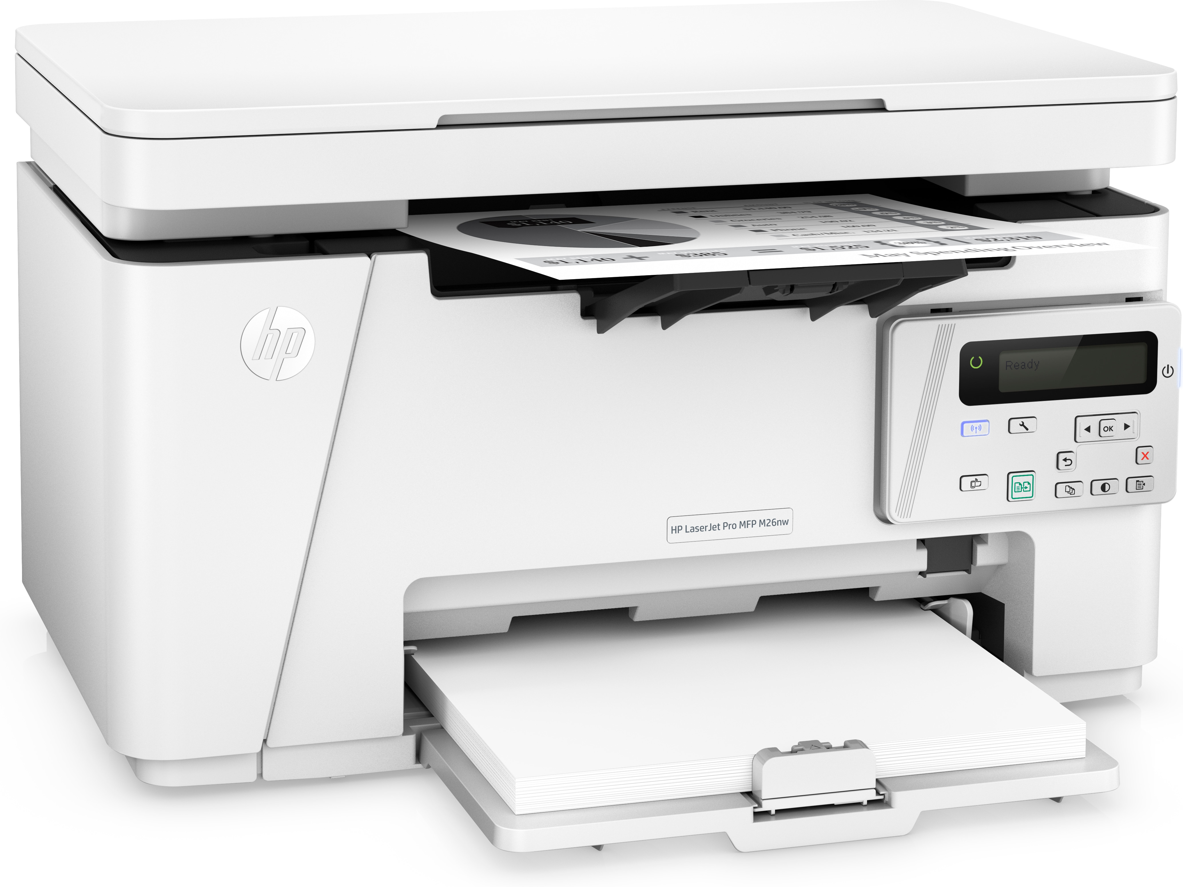 Impresora Multifunción láser - HP LaserJet Pro MFP M26nw, 18 ppm, WiFi, Monocromo