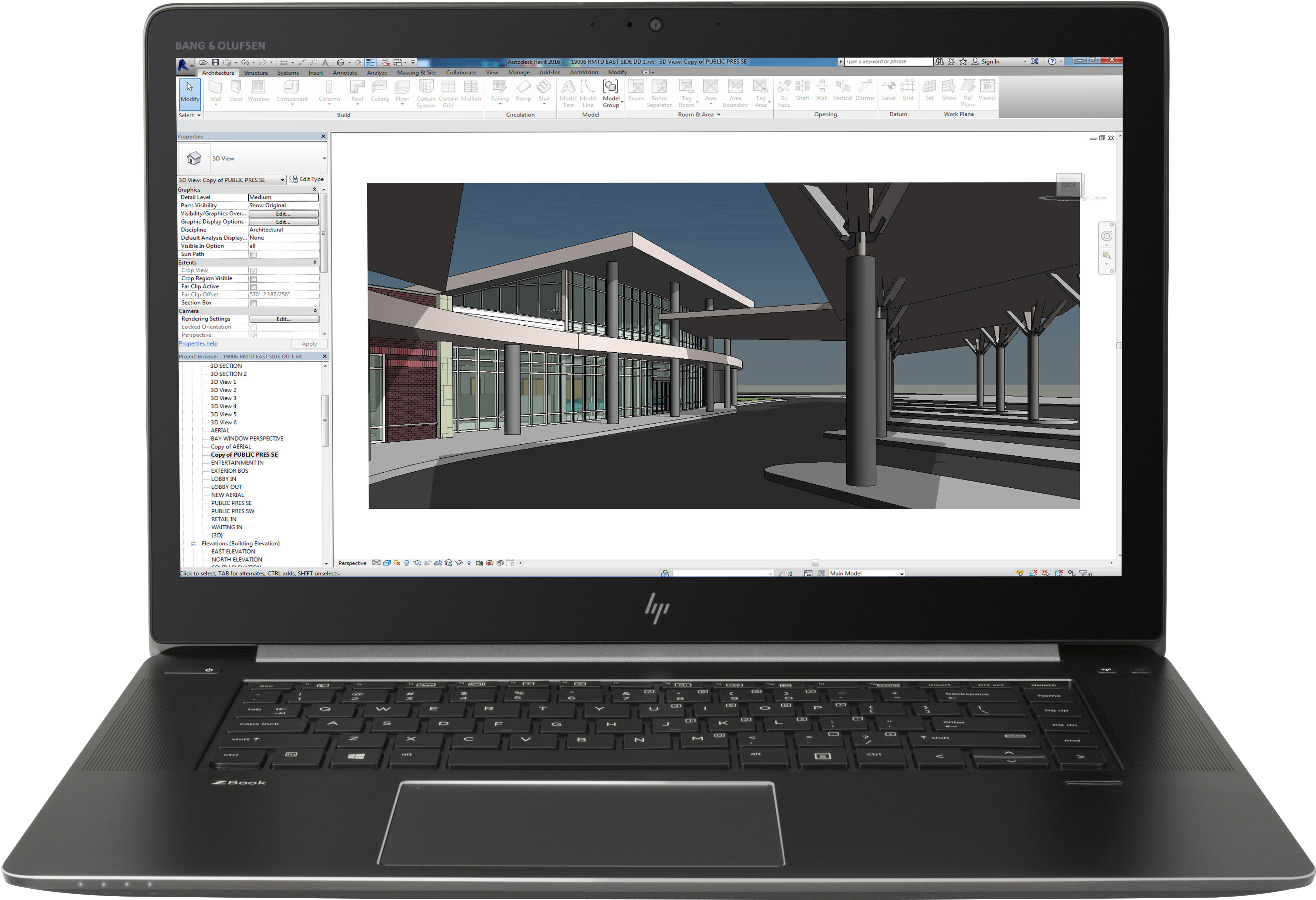 HP - B2B ZBook Studio G4 - 15,6 Zoll - Intel® Core™ i7 i7-7820HQ - 8 GB - 256 GB
