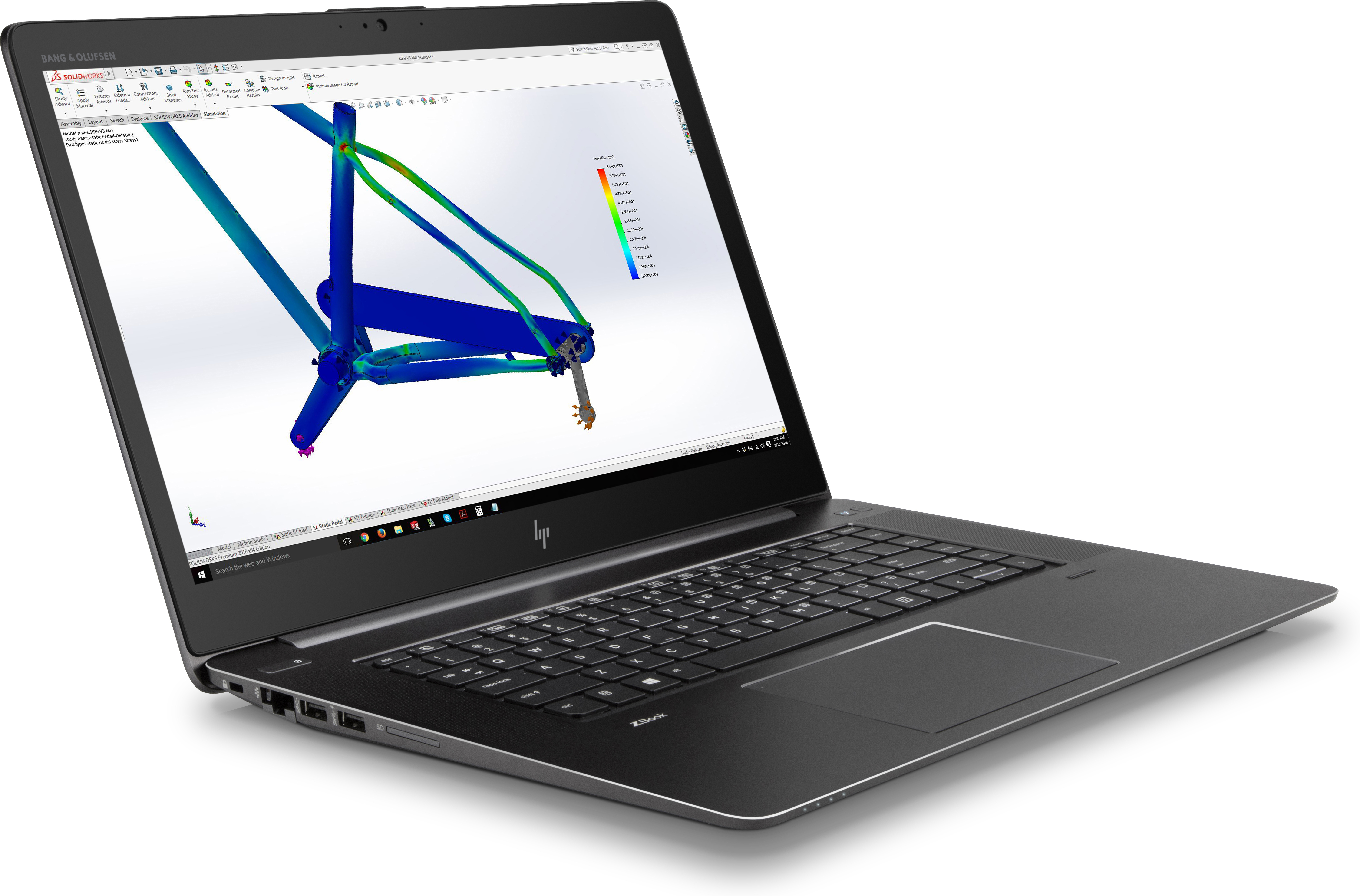 HP - B2B ZBook Studio G4 - 15,6 Zoll - Intel® Core™ i7 i7-7820HQ - 8 GB - 256 GB