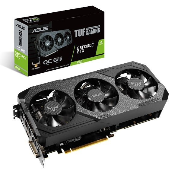 ASUS GeForce® GTX 1660 TUF Gaming OC 6GB (90YV0D15-M0NA00) (NVIDIA, Gaming-Grafikkarte)