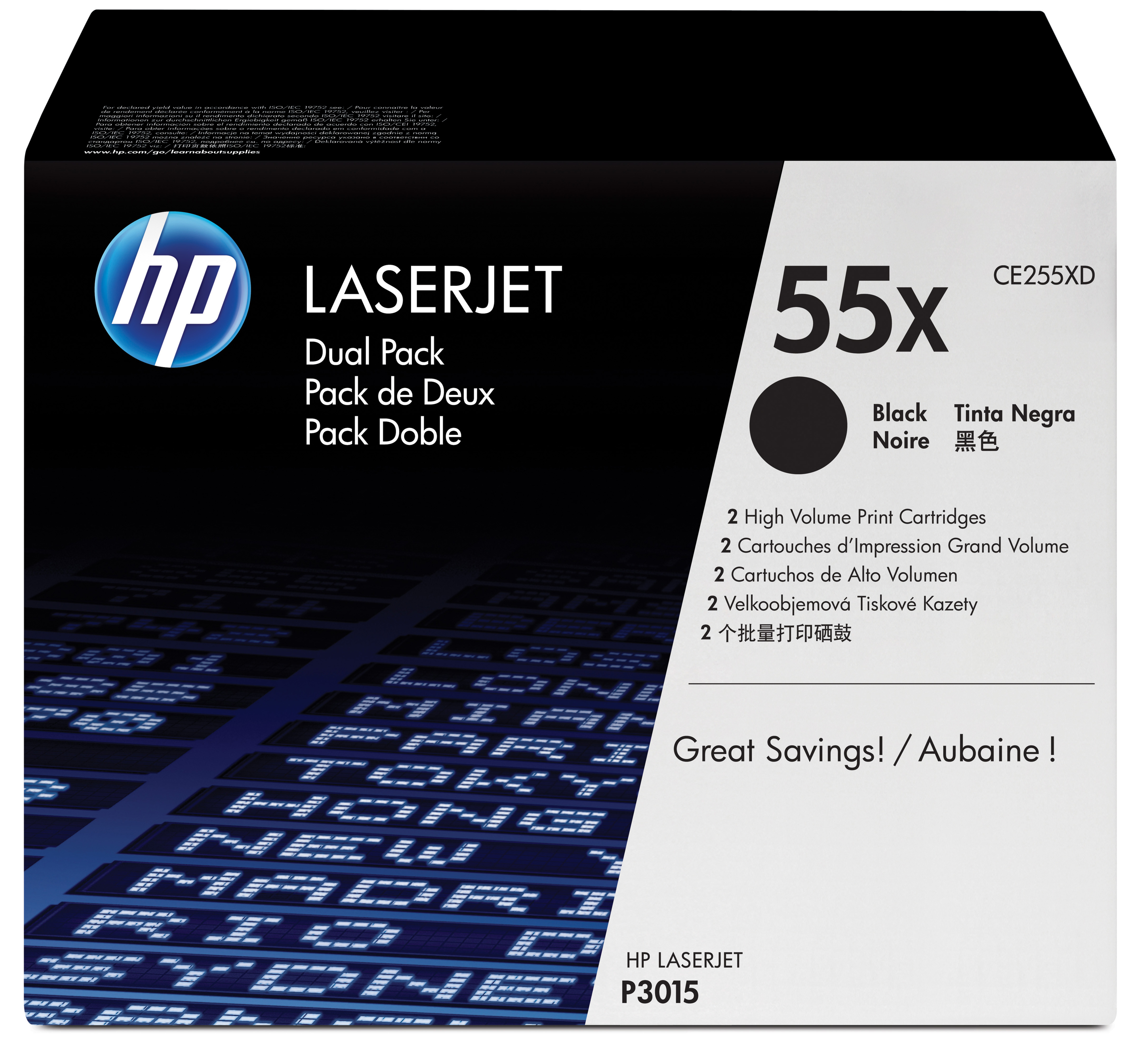 HP 55X - Paquete de 2