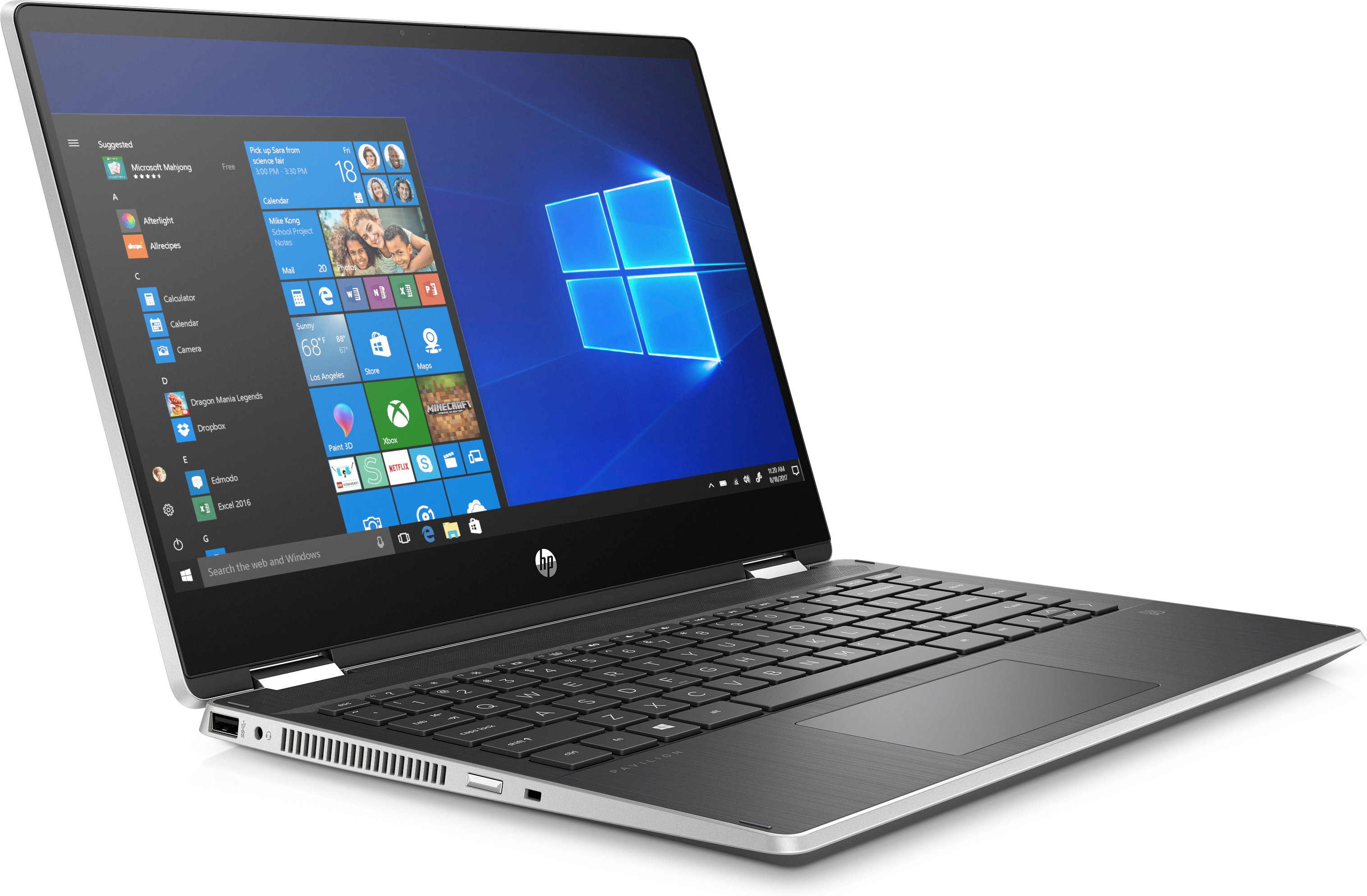 HP Pavilion x360 14-dh0315ng - 14 Zoll - Intel® Core™ i3 i3-8145U - 8 GB - 256 GB - Intel® UHD 620 - Windows 10 Home (32 bit)