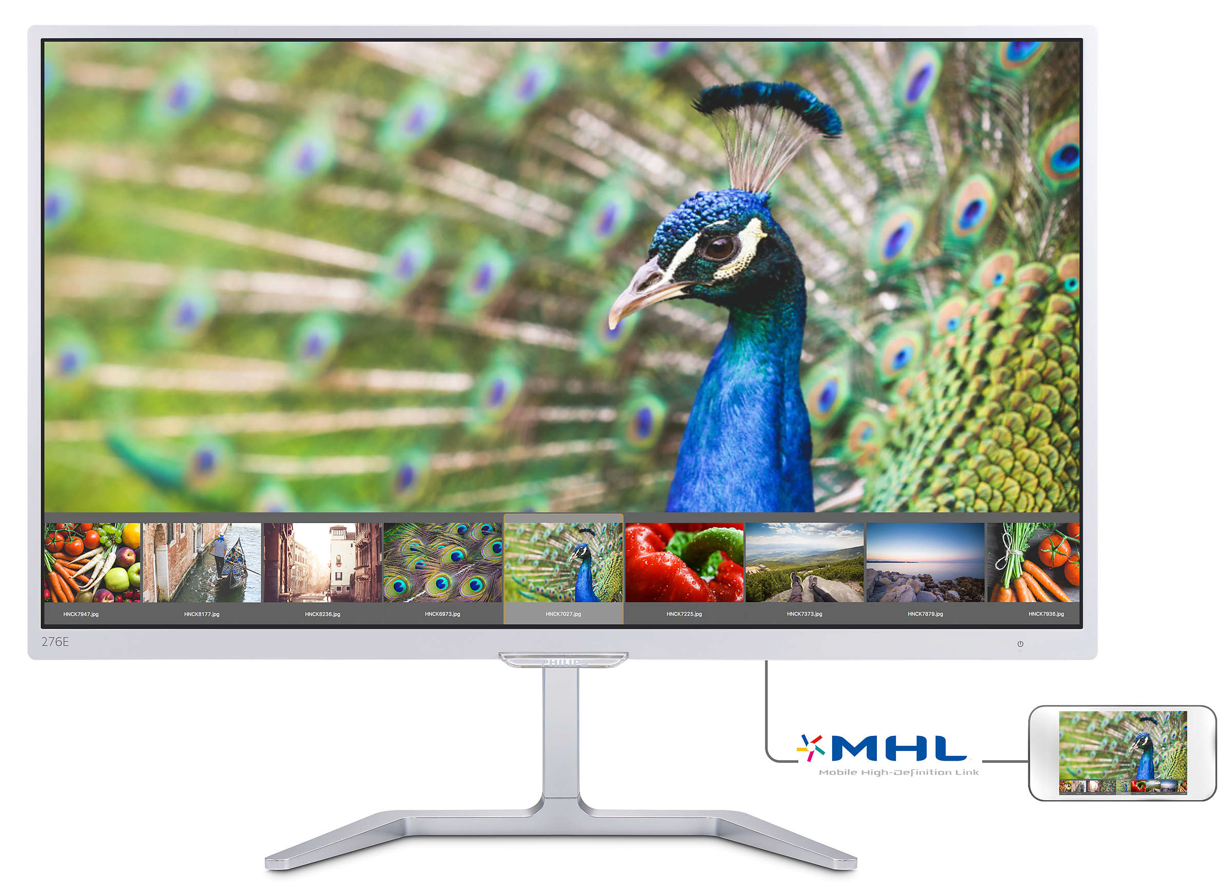 PHILIPS 276E7QDSW-00 27 İnç Full HD PLS LCD Monitör Beyaz