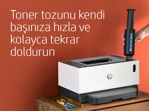 HP Neverstop Laser 1000a Toner Doldurulabilir Tanklı Lazer Yazıcı 4RY22A