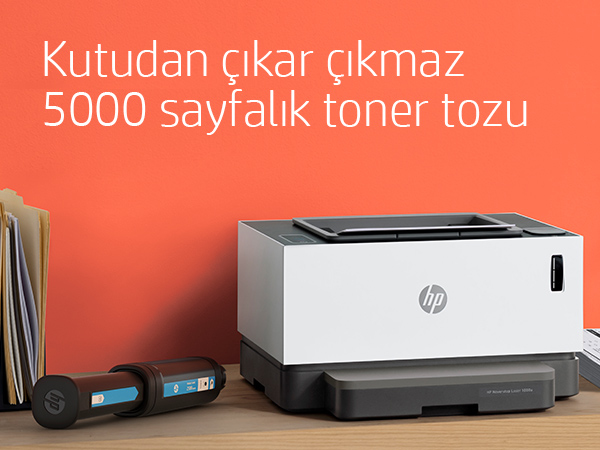 HP Neverstop Laser 1000a Toner Doldurulabilir Tanklı Lazer Yazıcı 4RY22A