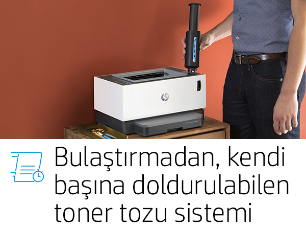 HP Neverstop Laser 1000a Toner Doldurulabilir Tanklı Lazer Yazıcı 4RY22A