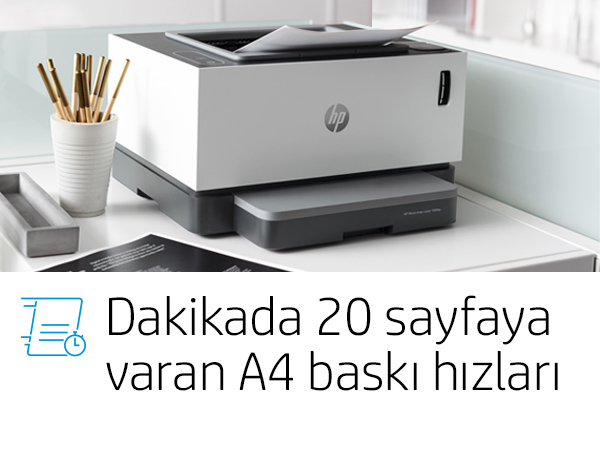 HP Neverstop Laser 1000a Toner Doldurulabilir Tanklı Lazer Yazıcı 4RY22A