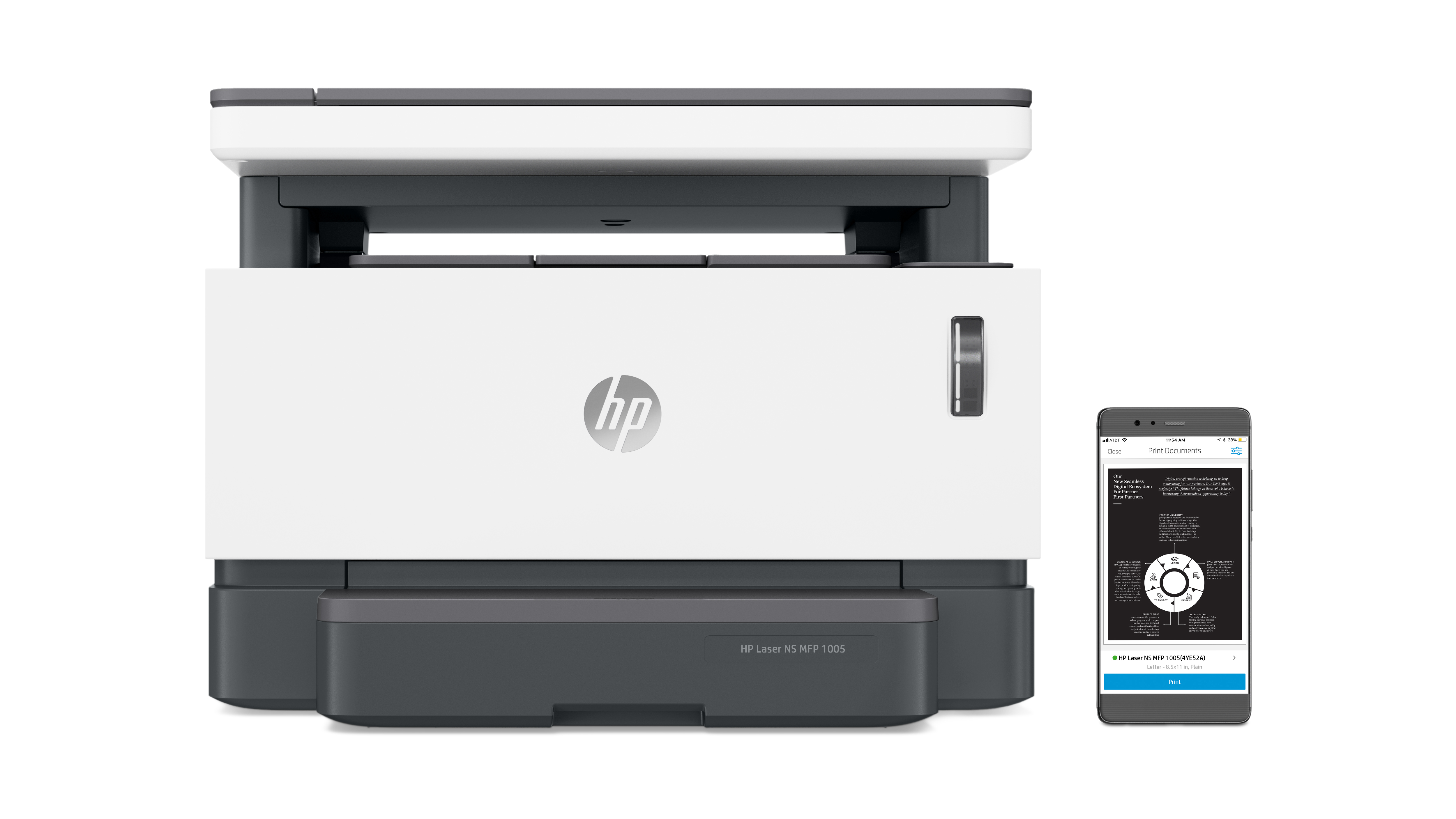 HP Neverstop Laser 1000a Toner Doldurulabilir Tanklı Lazer Yazıcı 4RY22A