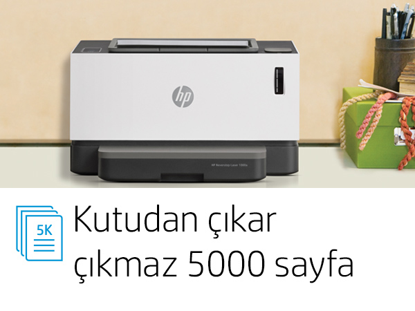 HP Neverstop Laser 1000a Toner Doldurulabilir Tanklı Lazer Yazıcı 4RY22A