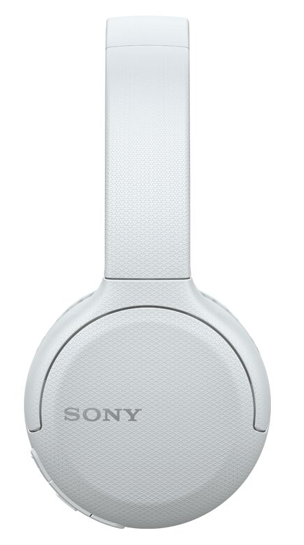 Beyaz Sony kulaklık, yukarıdan görünüm.
