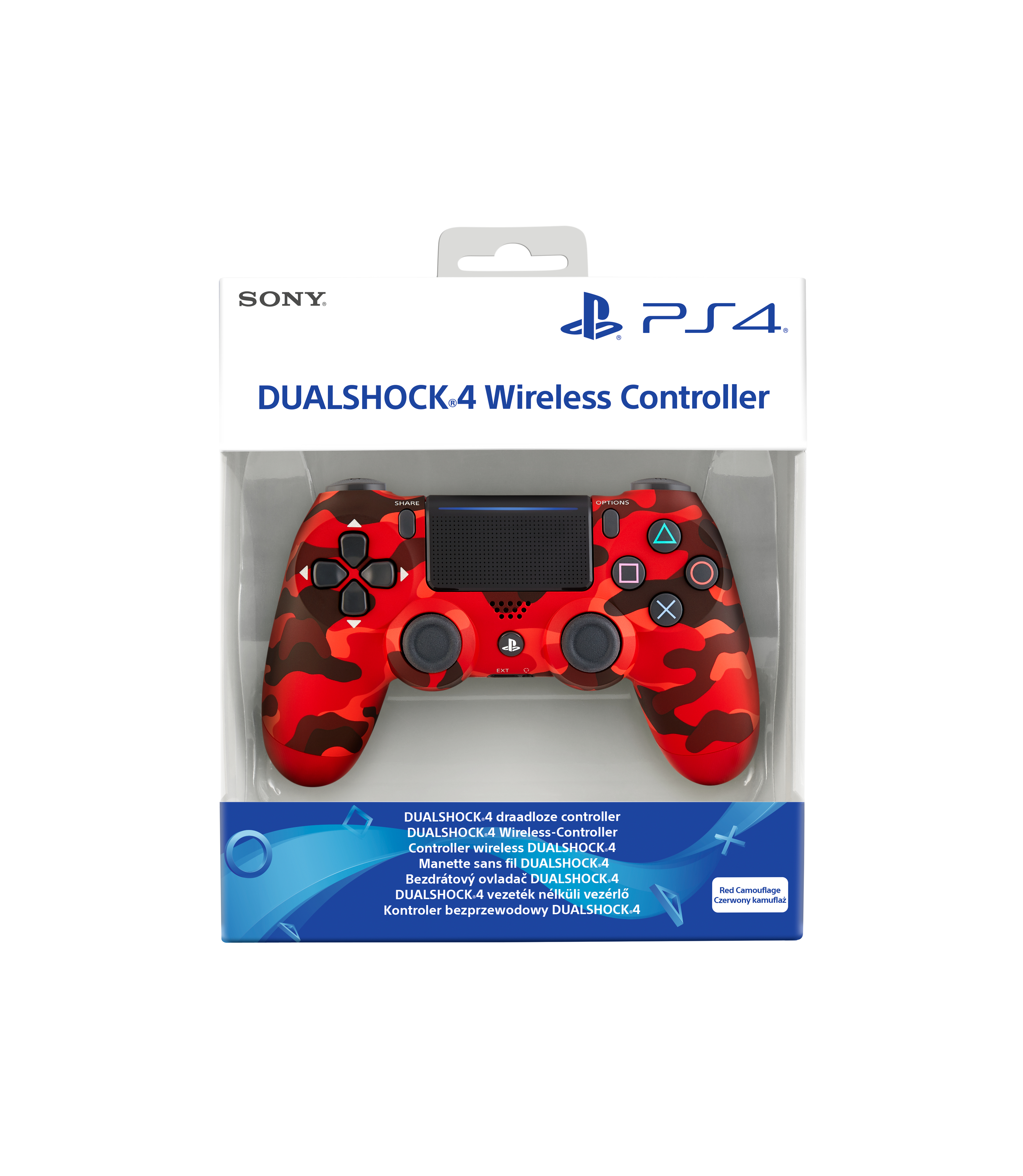 SONY Dualshock Playstation 4 Uyumlu Oyun Kolu Kırmızı Kamuflaj