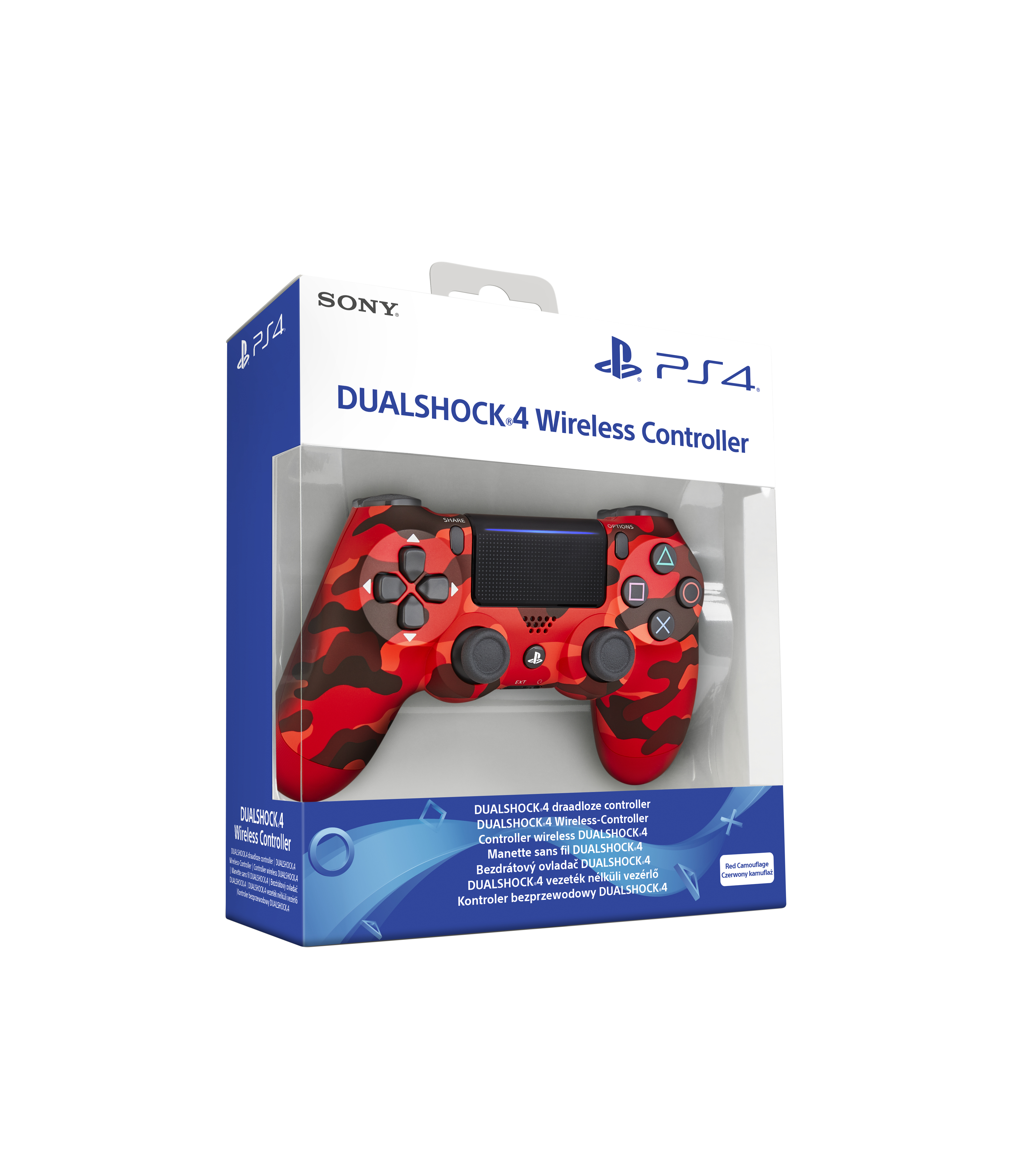 SONY Dualshock Playstation 4 Uyumlu Oyun Kolu Kırmızı Kamuflaj
