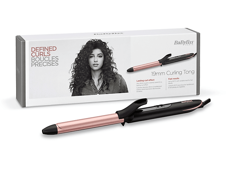 BABYLISS C450E Rose Quartz 19mm Tong Saç Maşası Pembe_1