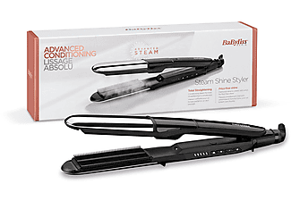 BABYLISS ST496E Steam Mist Buharlı Saç Düzleştirici Gümüş/Siyah_1