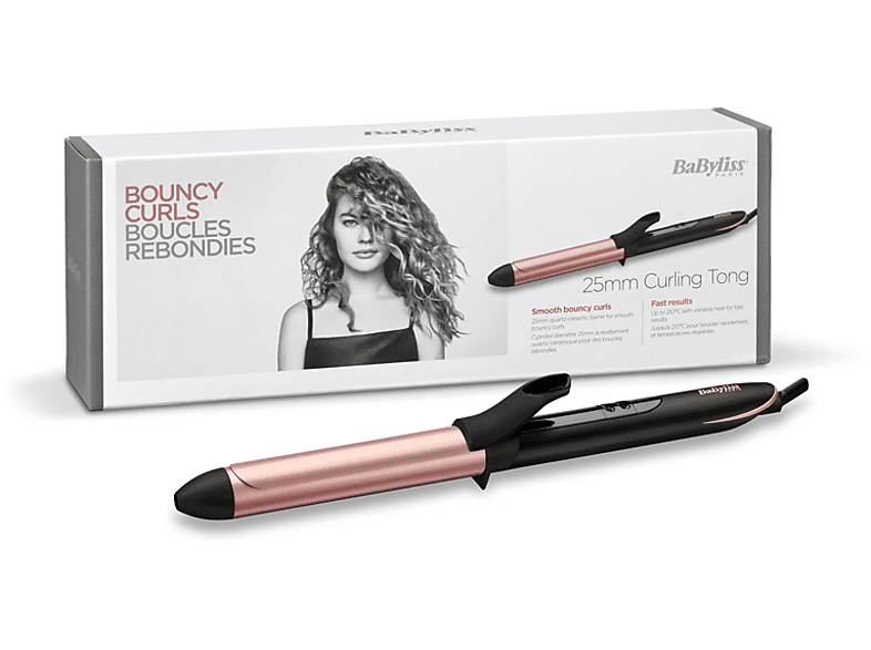 BABYLISS C451E Rose Quartz 25mm Tong Saç Maşası Pembe_3