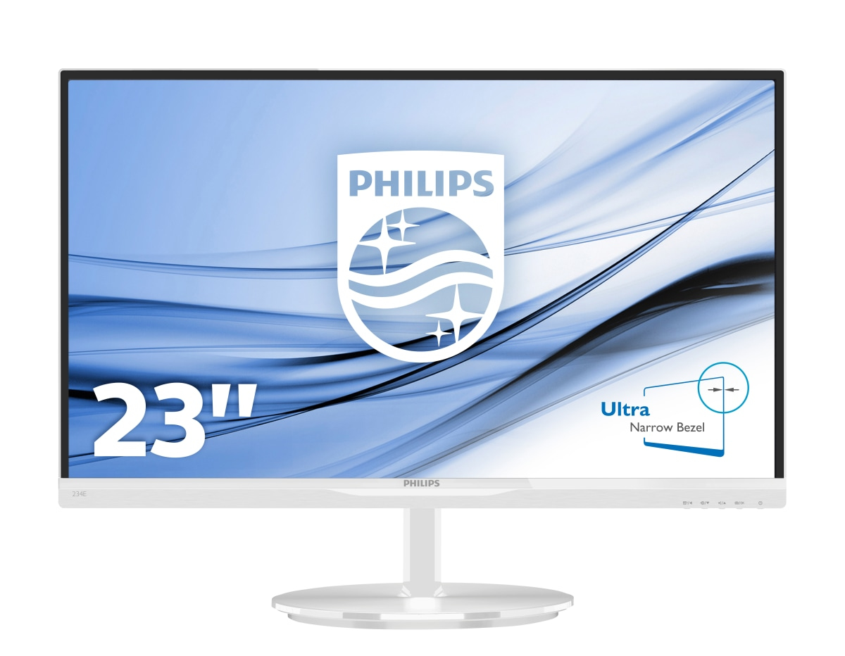 PHILIPS 234E5QHAW/00 23 inç 5 ms HDMI Full HD IPS Mönitör Beyaz
