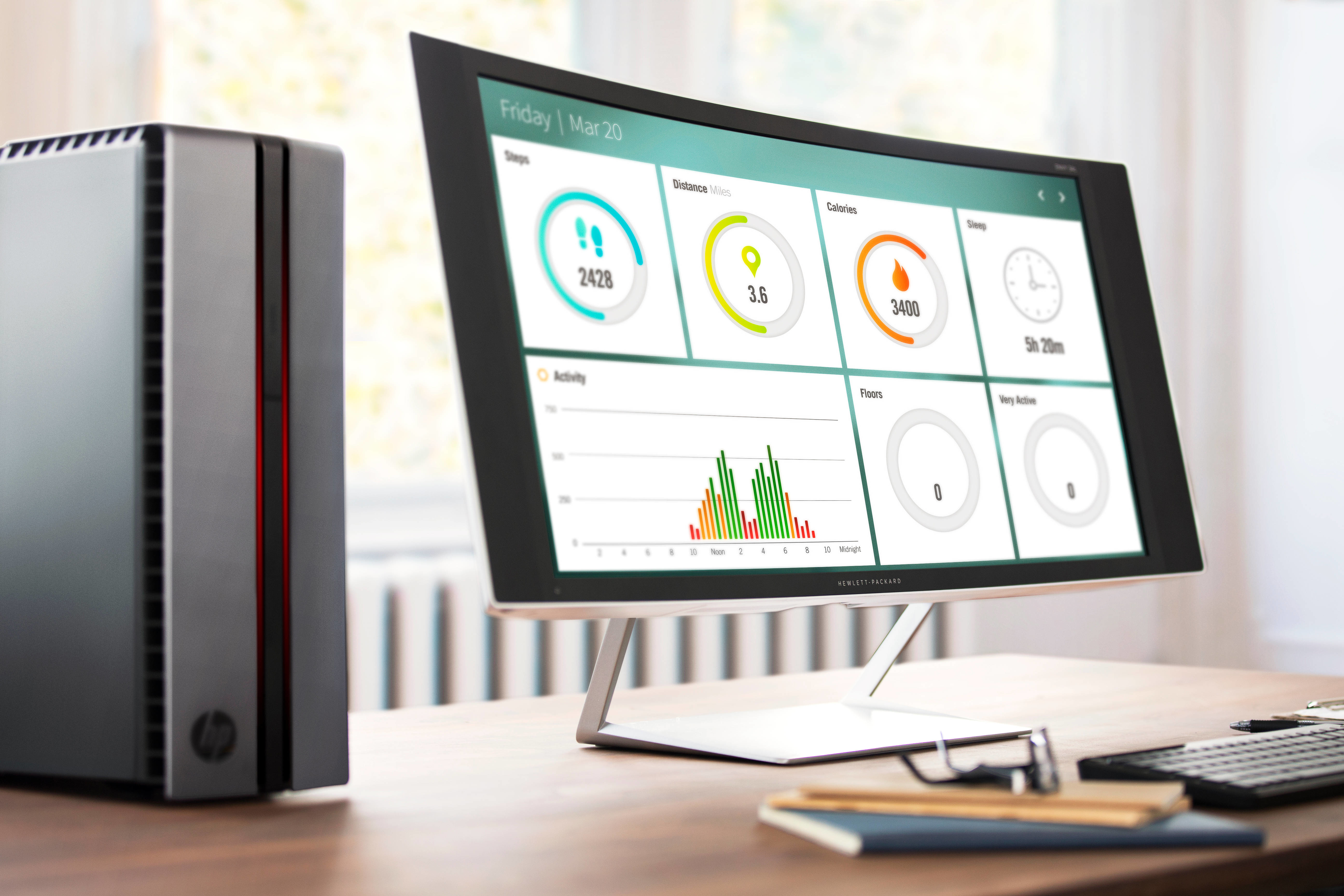 HP ENVY 34C 34 inç Geniş Ortam Ekranı QHD Kavisli Mönitör K1U85AA