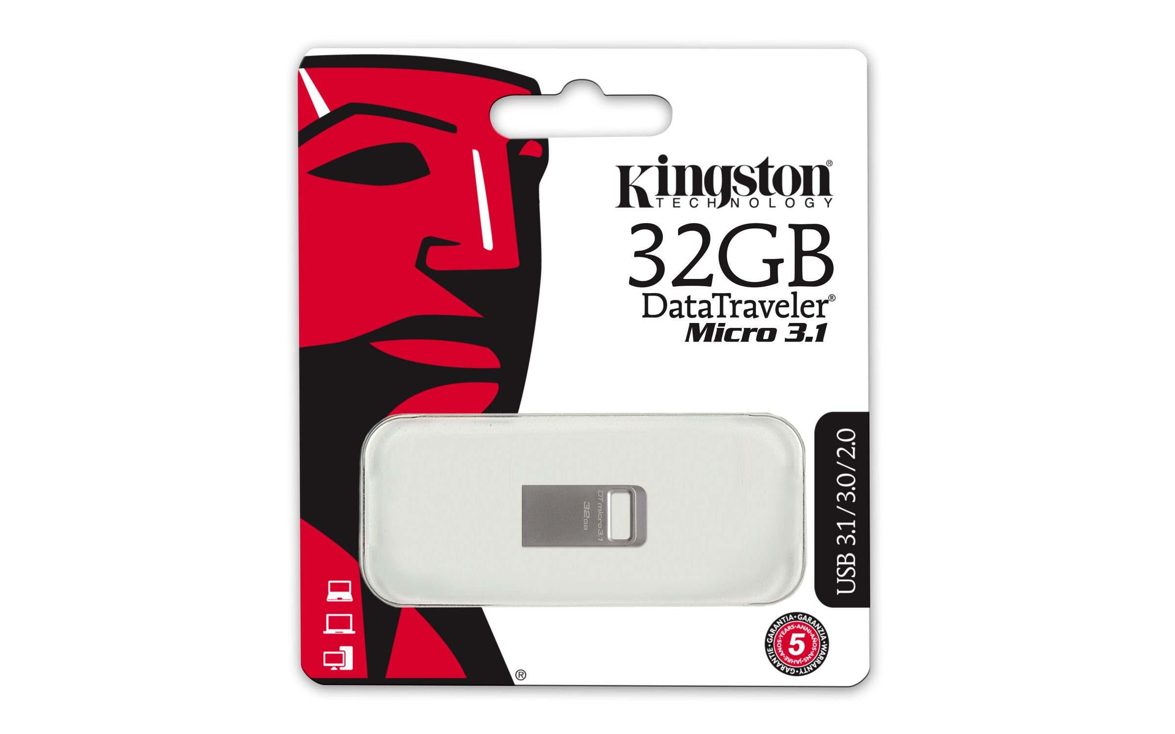 KINGSTON 32GB DTMICRO 3.1/3.0 Metal USB Bellek DTMC3/32GB