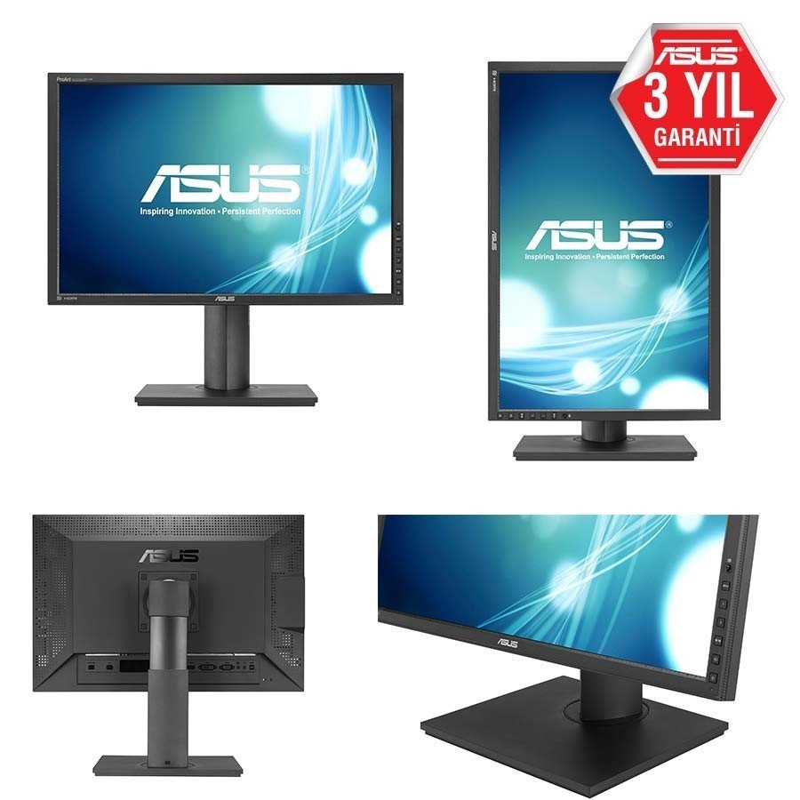 ASUS 24,1 Asus Pa248Q Ips 1920X1200 6Ms 3Yıl Displayport,Hdmı,Vga,Dvı  Vesa 100% Srgb, Pivot