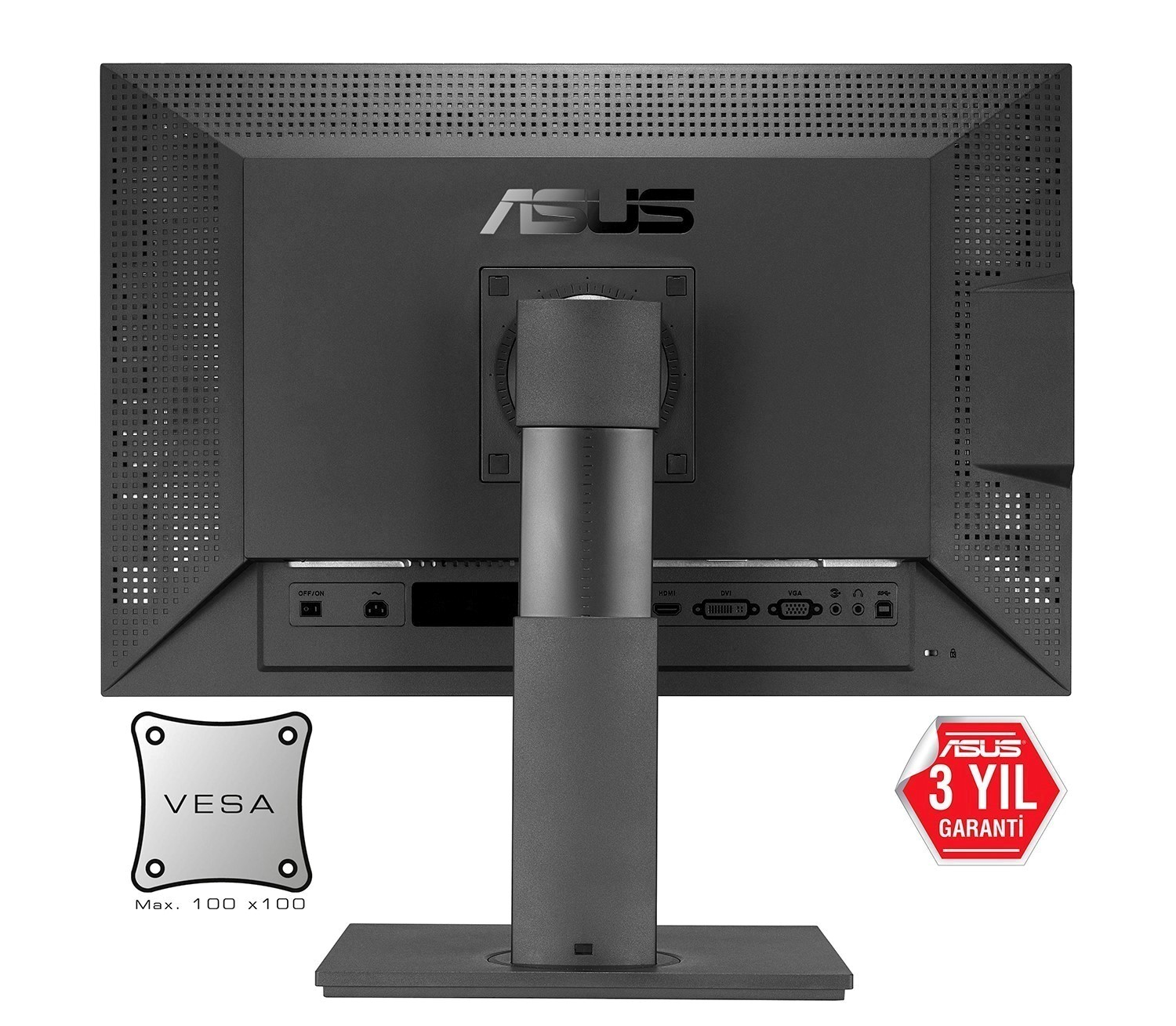 ASUS 24,1 Asus Pa248Q Ips 1920X1200 6Ms 3Yıl Displayport,Hdmı,Vga,Dvı  Vesa 100% Srgb, Pivot