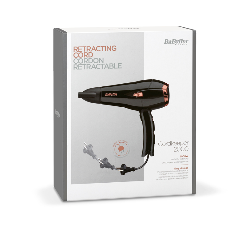 BABYLISS Sèche-cheveux Cordkeeper 2000 (D373E)