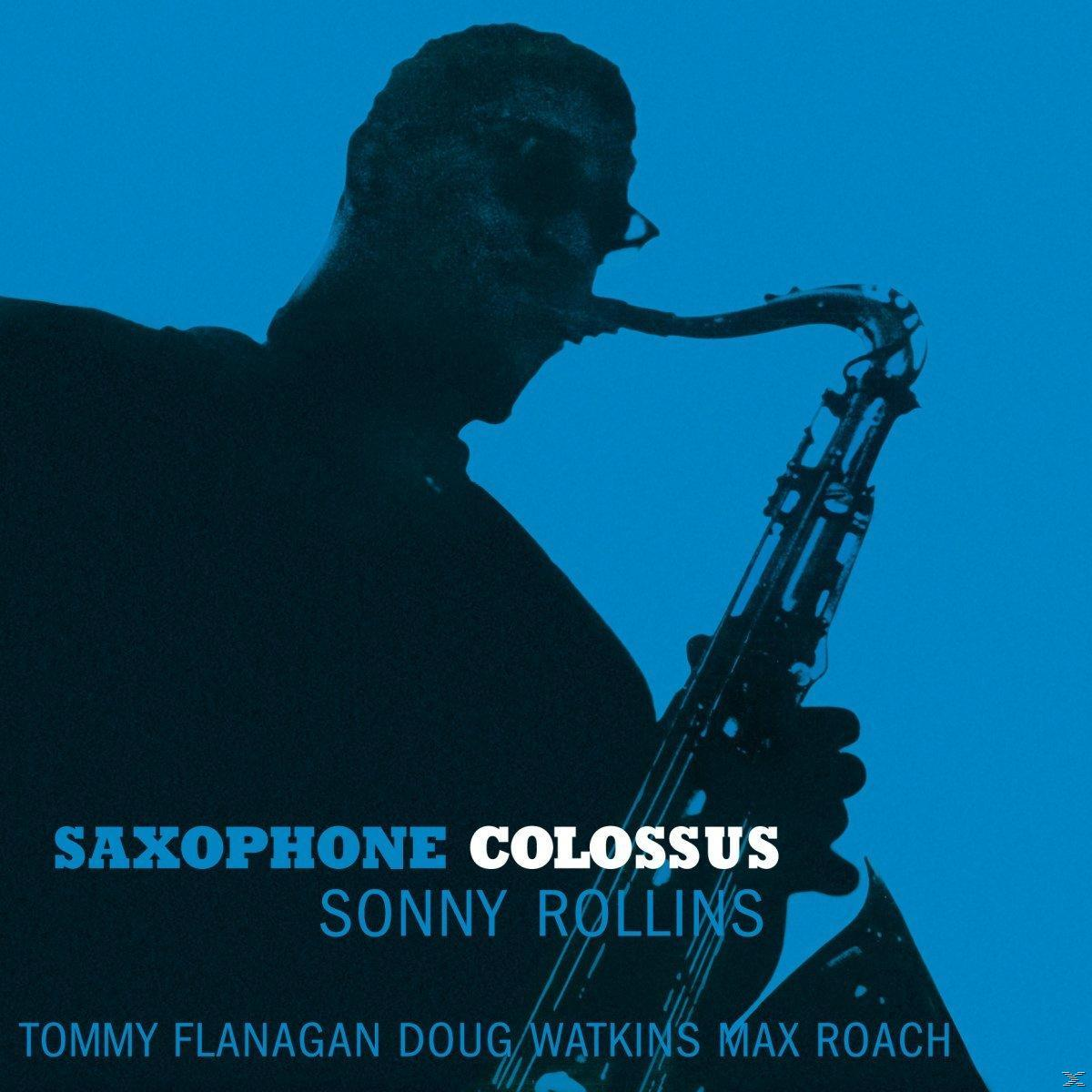 Album borítója egy férfival, aki szaxofonozik. A szöveg: 'Saxophone Colossus' Sonny Rollins-tól.