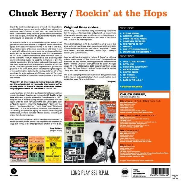 Chuck Berry album borítója, szöveggel és képekkel.