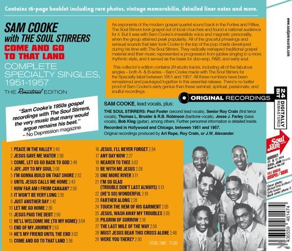 Egy Sam Cooke album hátulja, a dalok címeivel, dalszövegekkel és a zenekar fotóival. Sárga és fekete színvilágú.