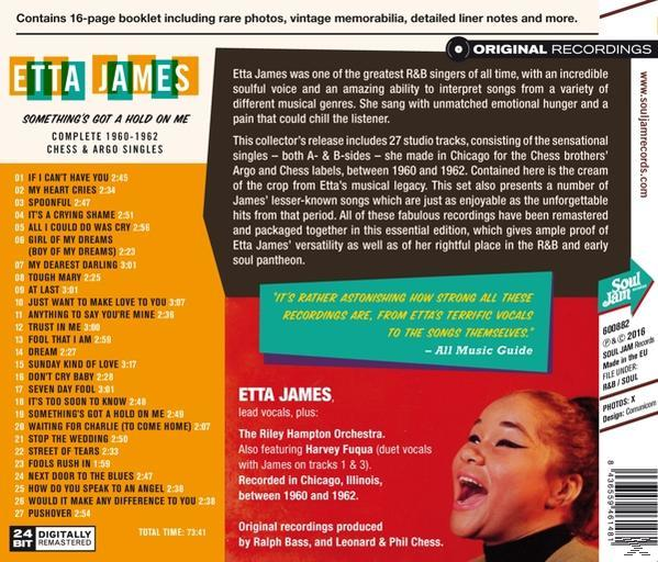 Etta James albumának borítója, a számlistával és információkkal.