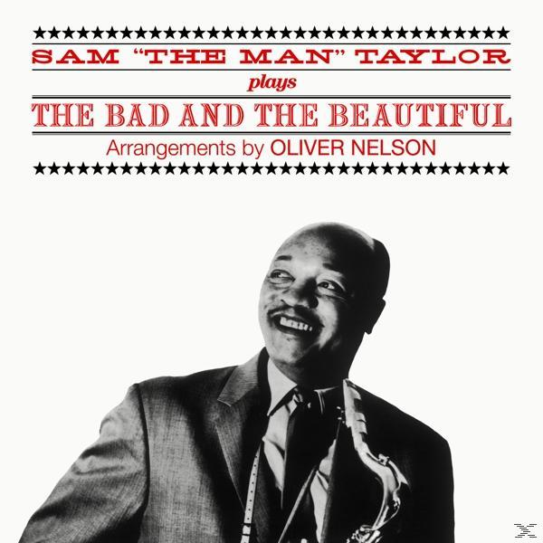 Album borító. Sam Taylor játszik, The Bad and the Beautiful. Egy öltönyös férfit ábrázol.