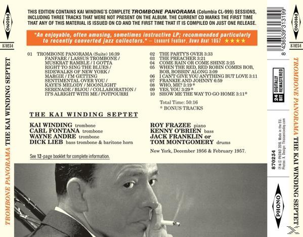 Album borító számlistával a Kai Winding Septet számára. Egy férfi fotóját és egy Phono logót tartalmaz.