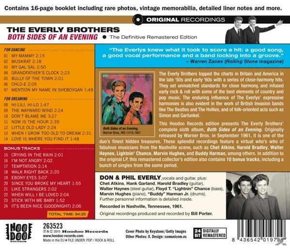 Az Everly Brothers album borítója szöveggel és képekkel, valamint egy idézet Warren Zanestől.