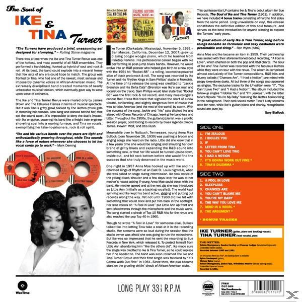 Albumborító Ike és Tina Turner fotóival, szöveg karrierjükről és dalaikról.