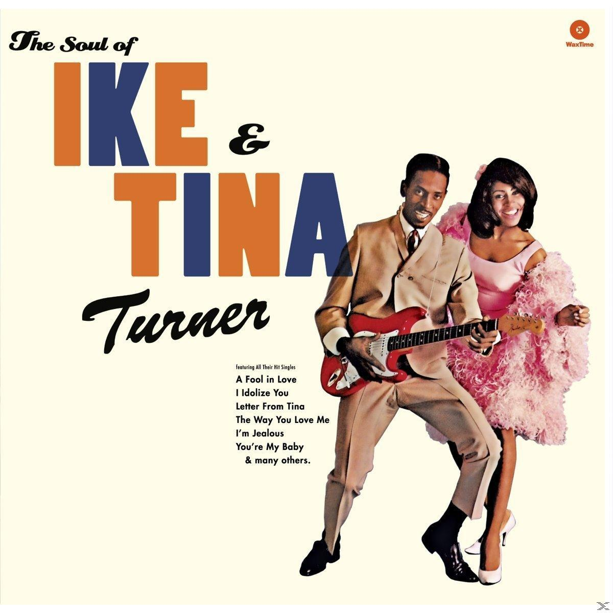 Ike & Tina Turner album borítója. Mosolyognak. Ike gitározik. Tina rózsaszín bundában.