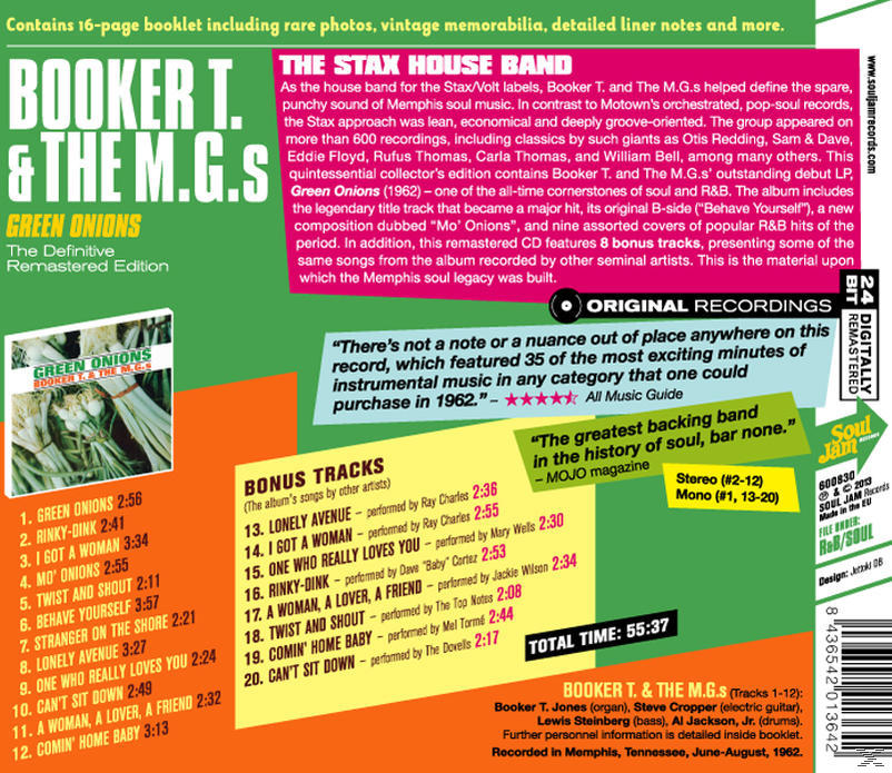 Booker T. & The M.G.'s - Green Onions (CD)